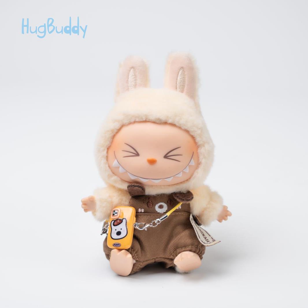 拉布布娃衣labubu玩偶衣服可乐娃衣套装一二三代搪胶公仔17cm