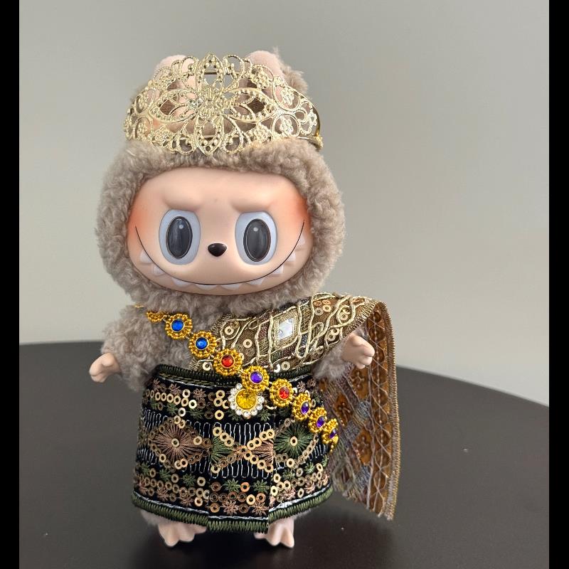 拉布布娃衣labubu公仔衣服拉布布泰国服饰泰国服饰泰装娃衣搪胶衣