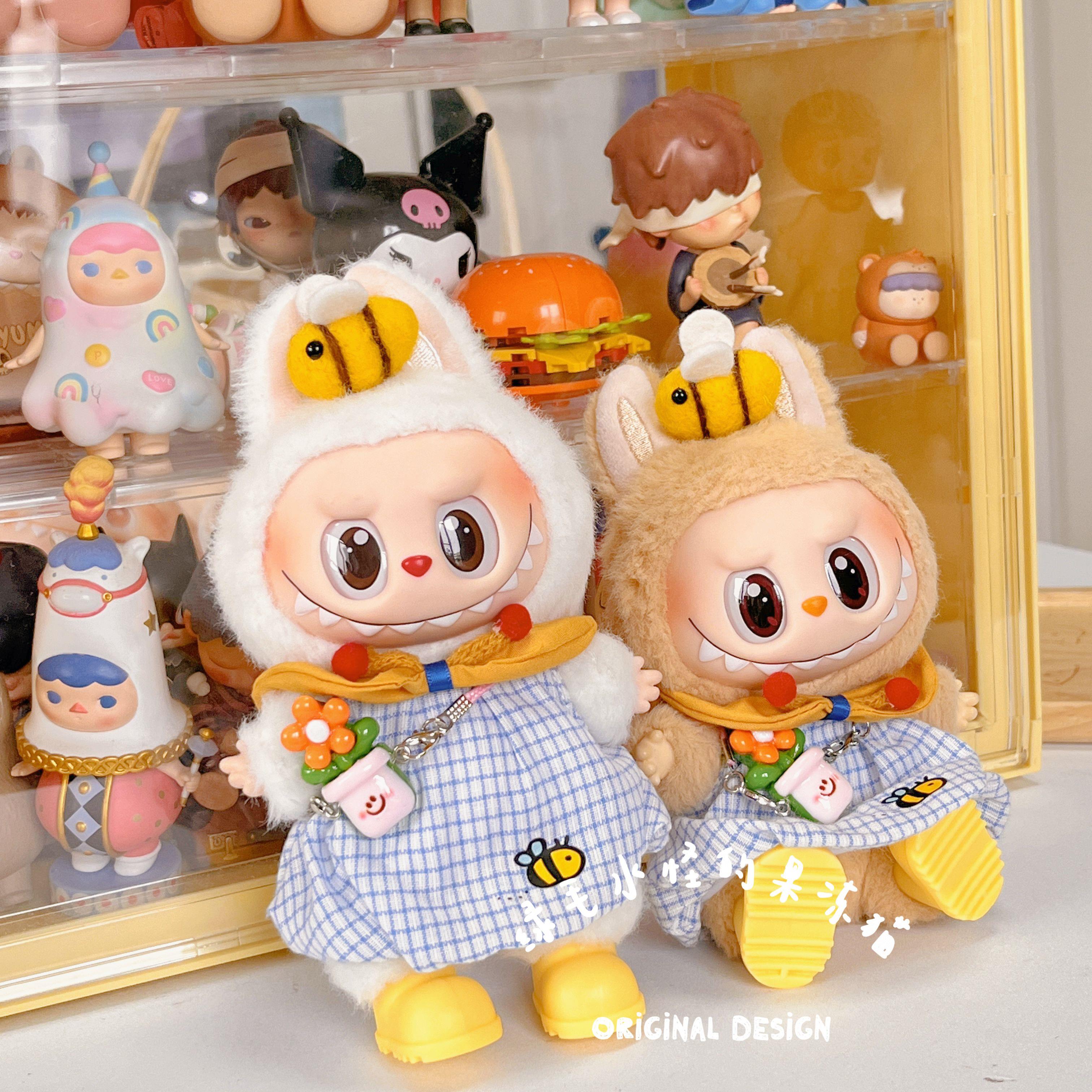 拉布布娃衣官方正品labubu娃衣 前方高能裙子童趣衣服搪胶挂件123