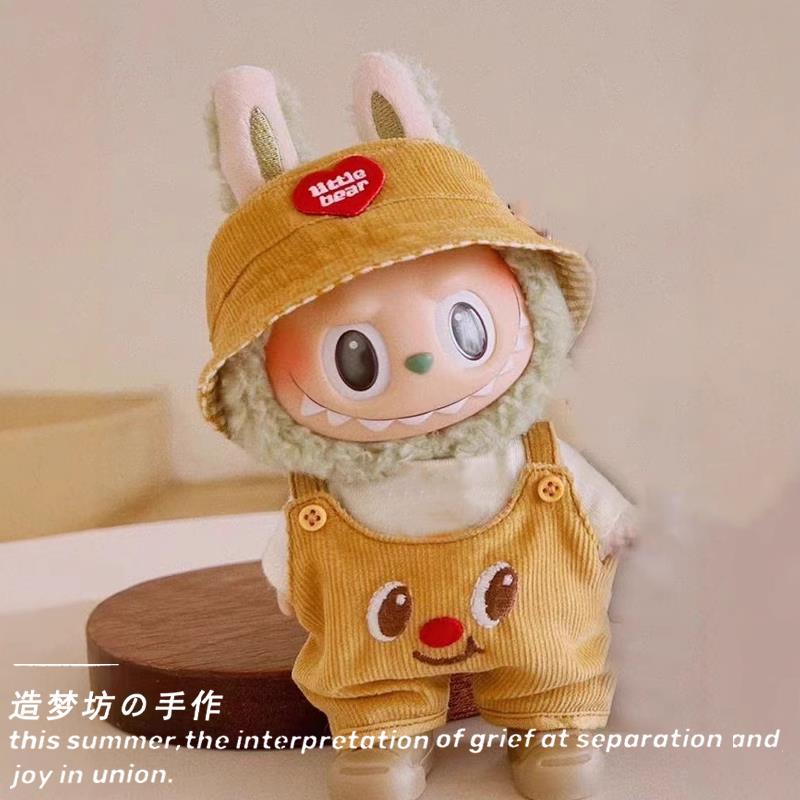 拉布布娃衣labubu公仔衣服泡泡玛特拉布布一代圣诞眼巴巴衣服心动