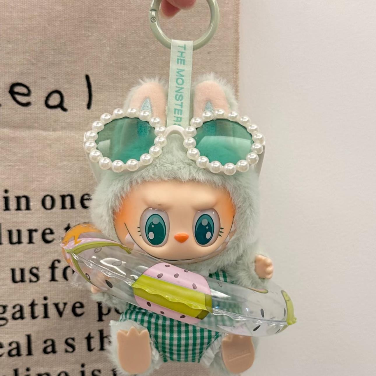 拉布布娃衣labubu公仔衣服拉布布泳衣度假套装搪胶可口可乐娃衣一