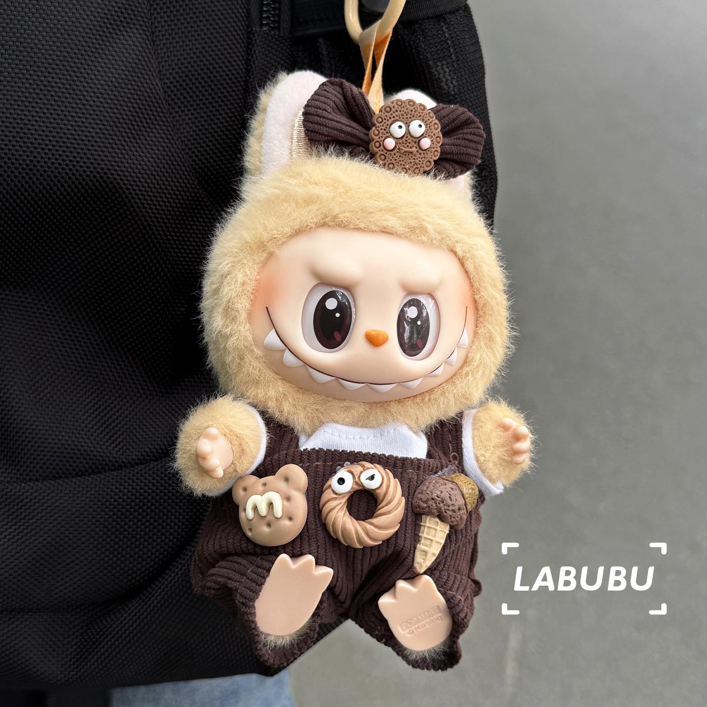 拉布布娃衣官方正品适用于labubu娃衣可口可乐坐坐派对马卡龙一二