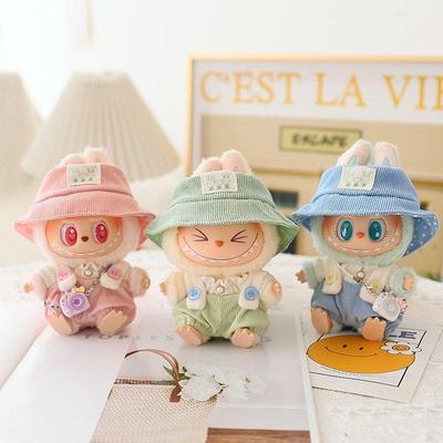 拉布布娃衣官方正品一二代labubu坐坐派对娃衣盲盒公仔衣服着替换