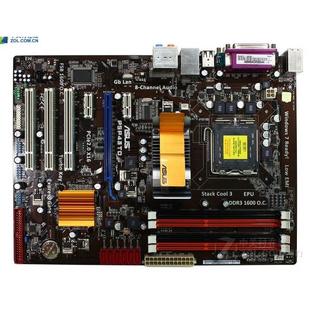 超频主板 支持775针 ASUS P5P43TD DDR3豪华大板带独显