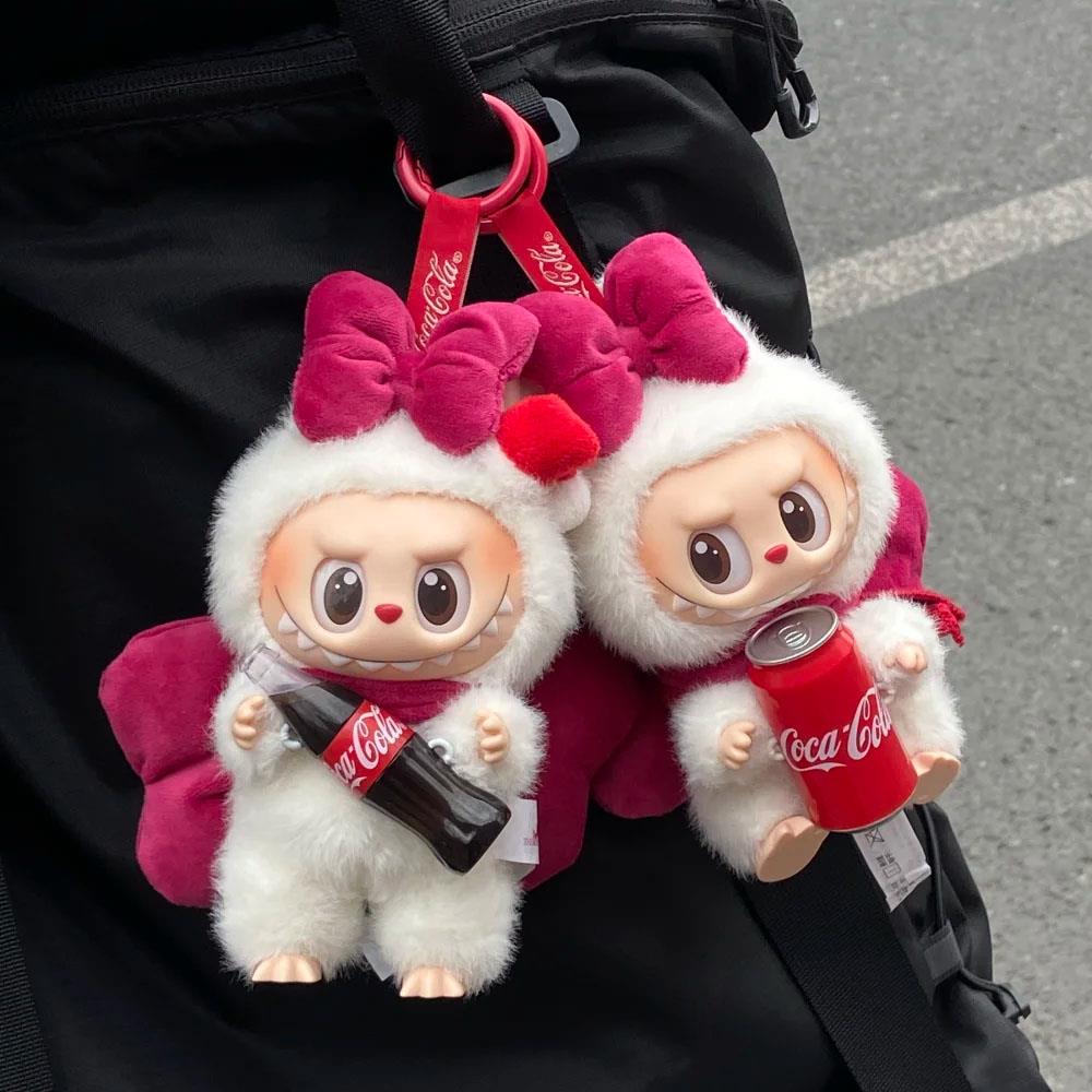 拉布布娃衣玩偶正品labubu衣服可乐坐坐服装搪胶公仔拉布布坐坐派
