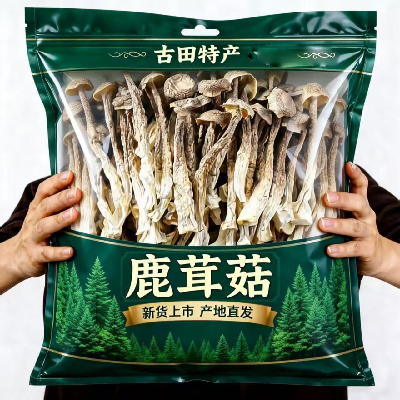 鹿茸菇干货500g包邮特级鹿茸菌无硫新鲜煲汤脆脆菇蘑姑干香菇