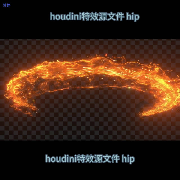 houdini21特效拉丝工程解算 hip  含nuke工程 全天发网盘