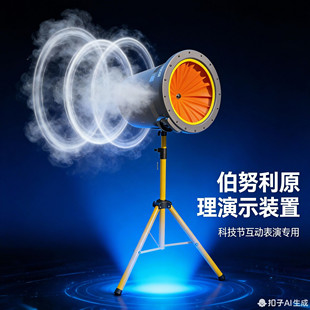 科学演示超级空气大炮幼儿园中小学生实验器材科技节表演烟圈发射