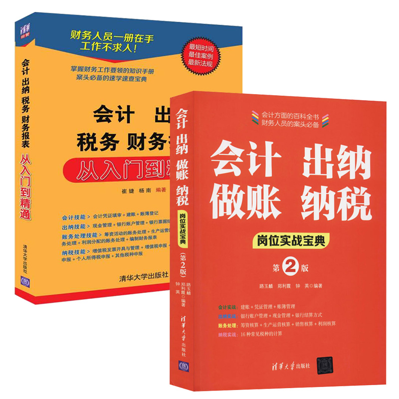 会计出纳做账纳税岗位实战宝典第2版会计出纳税务财务报表会计零基础入门会计入门零基础自学会计出纳财务专业书籍