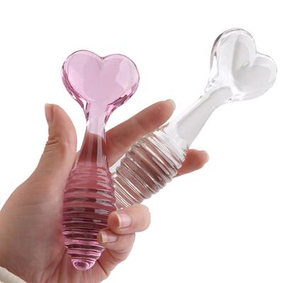 Glass-made femalemasturbation toy fake phallus adult product