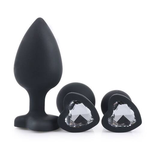 SM adult sex toys, heart-shaped silicone anal plugs, expans