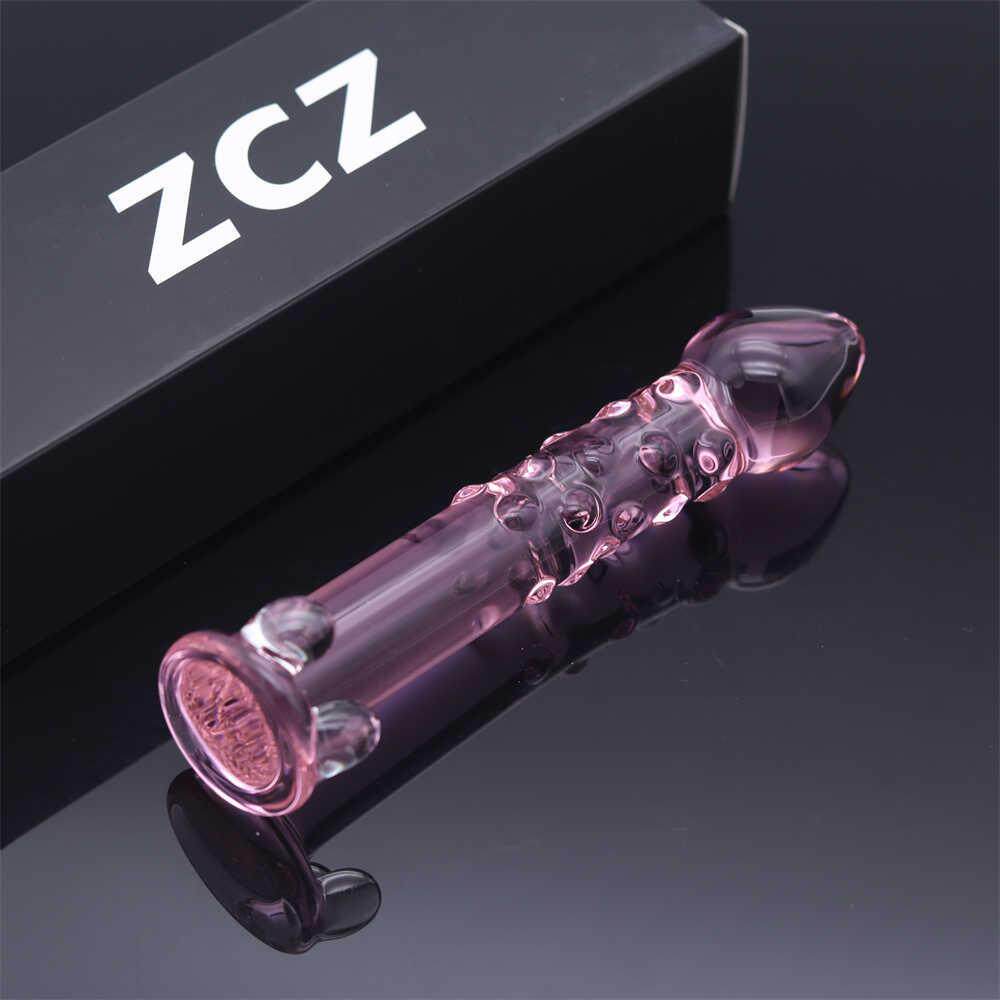 Glass-made femalemasturbation toy fake phallus adult product