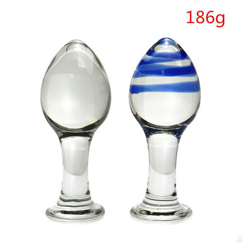 Glass crystal anal plug dildo for men and women, anal suppo