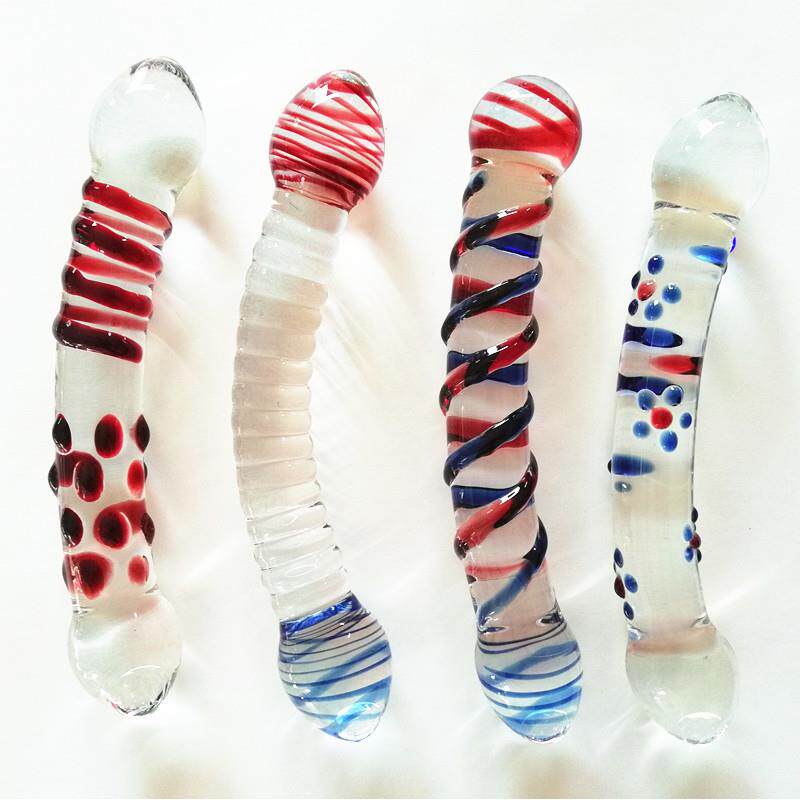 Glass-made femalemasturbation toy fake phallus adult product