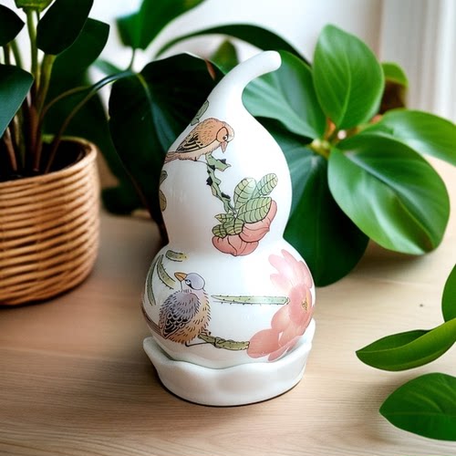 中古陶瓷牙签盒创意摆件