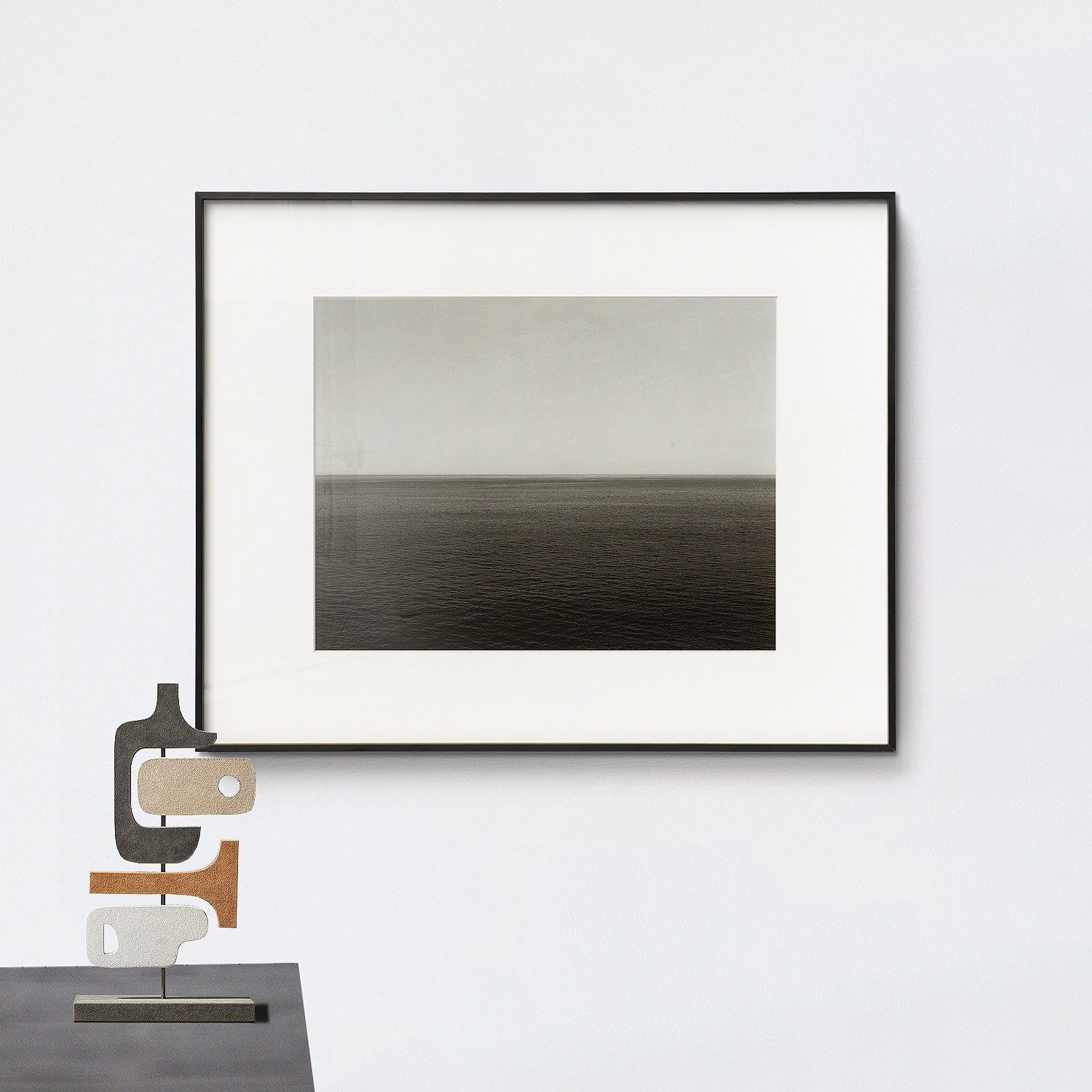 不够艺术 现代黑白风景摄影装饰画工作室客厅玄关挂画极简工业风