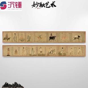 二十八星宿图挂画古代人物画仙家神像神仙画像装饰画仿古壁画古画