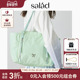 SaladBright Light尼龙托特包大容量手提包包通勤单肩女包妈咪包