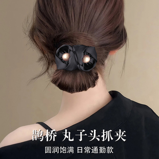 last kiss丸子头抓夹女发夹2026新独特漂亮夹子后脑勺低马尾发饰