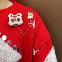 Плюшевая пробуждение -голова льва+Золотой рог львиной танец