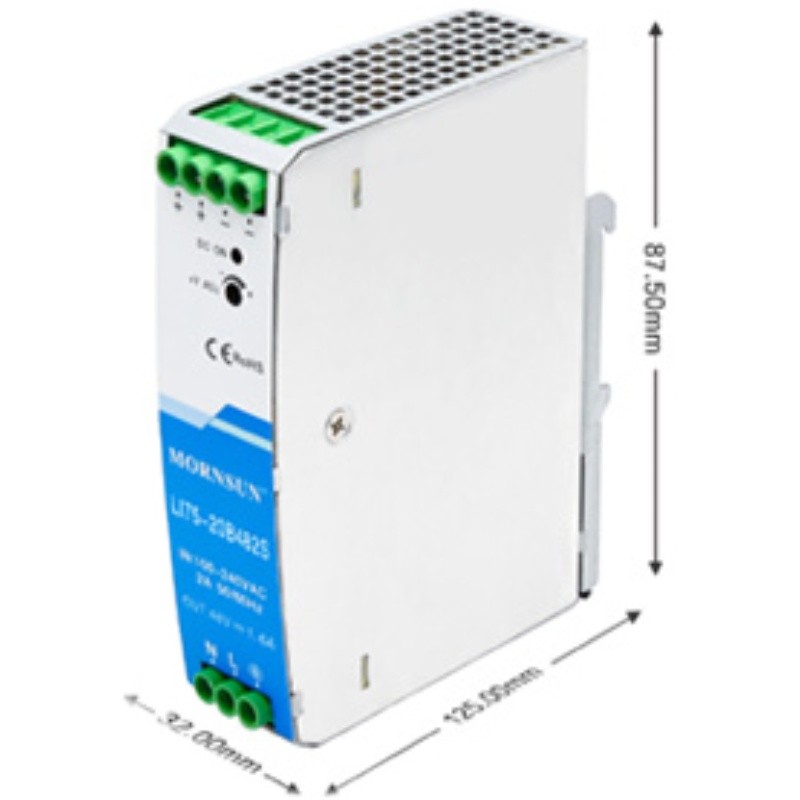 金升阳LI75-20B12R2S开关电源220V转24/48V导轨式金属外壳NDR-75