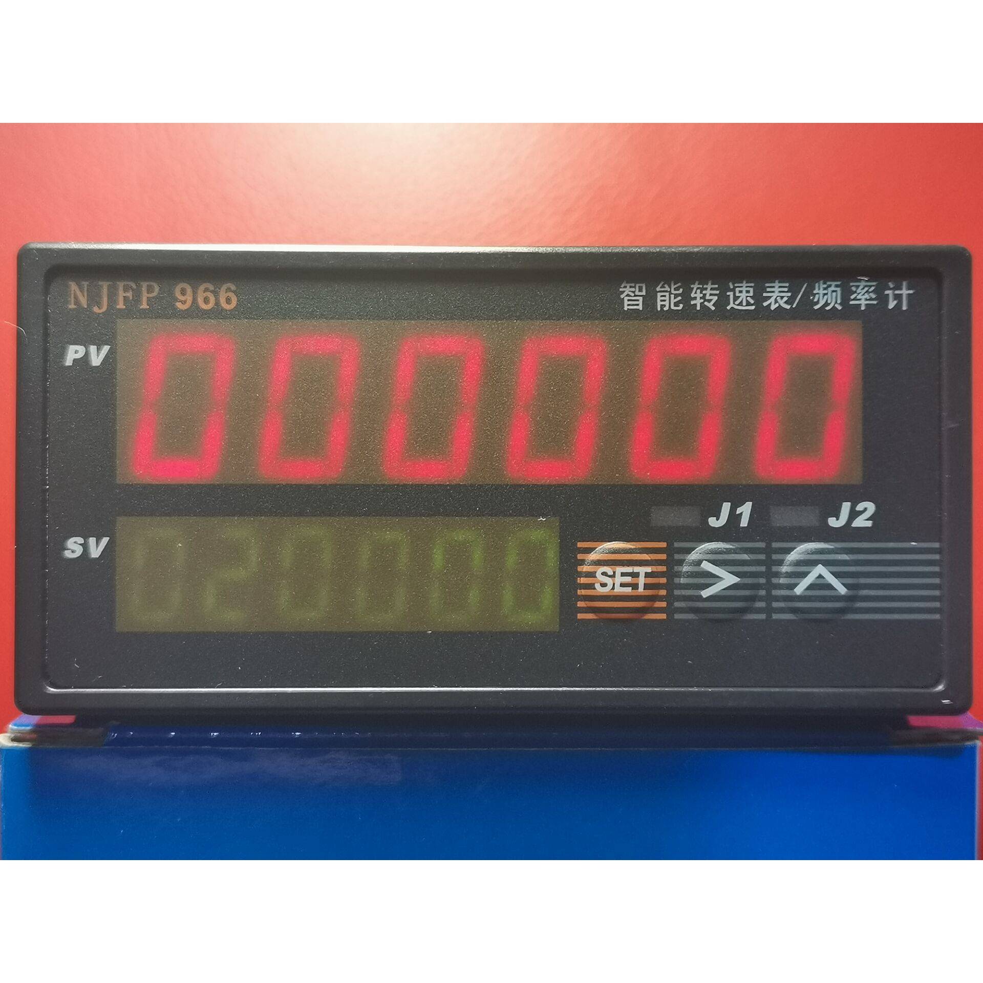 智能双数显六位频率计转速表线速度表带4-20MA和RS485通讯接口