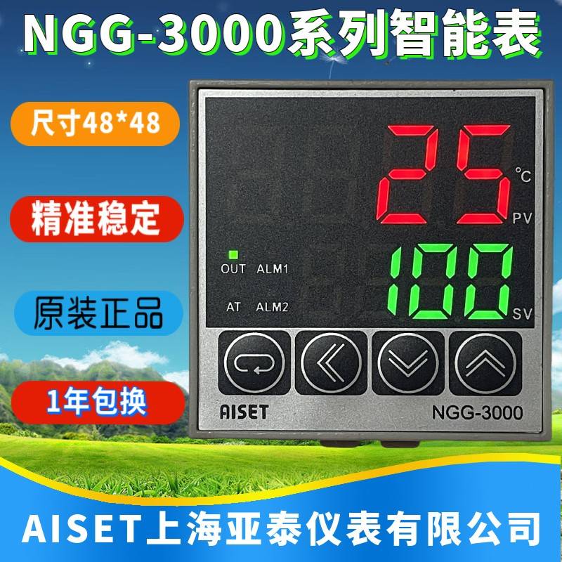 AISET上海亚泰仪表温控NGG-3000 3440V 3800V 3410V-T智能表正品