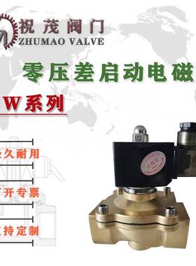 ZCW-1/2电磁阀零压差启动内螺纹BZCW-1K铜ExdIIBT4压缩空气