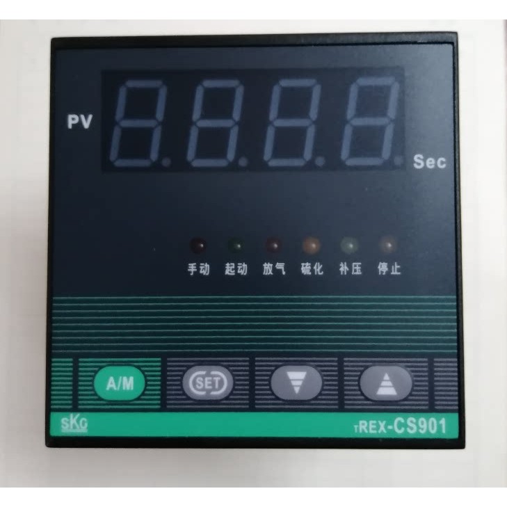SKG品牌TREX-CS901橡胶平板硫化机程序控制器压力时间表DS-J909