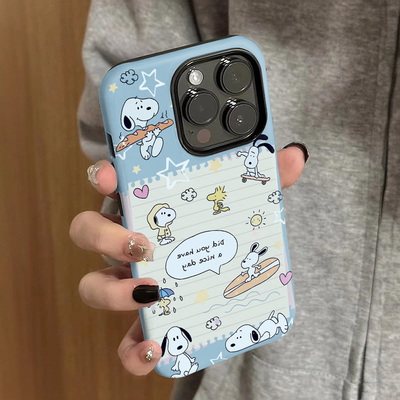 卡通可爱史努比小狗手机壳