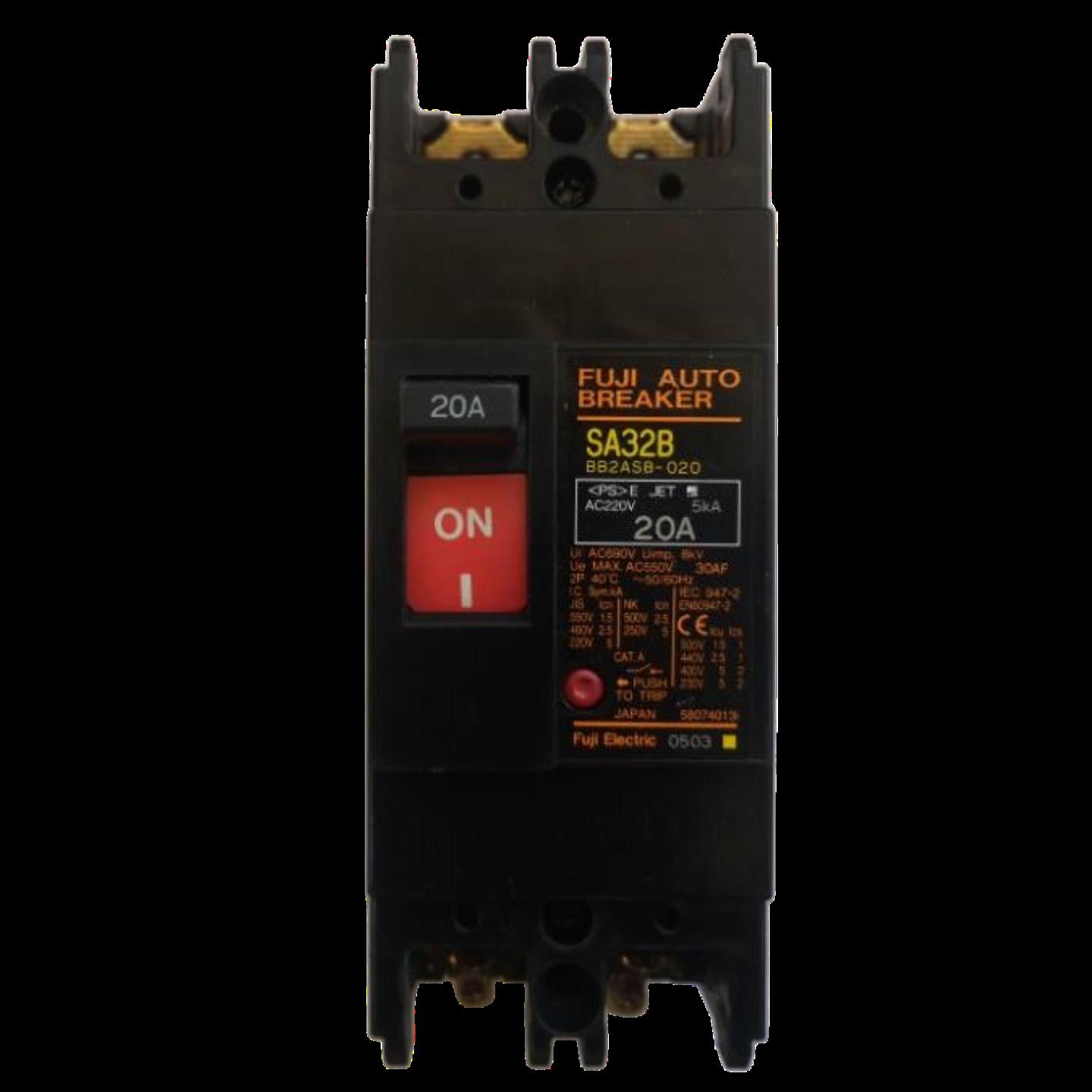 隆兴原装正品日本富士SA32B 2P 30A20A15A10A5A断路器质保1*