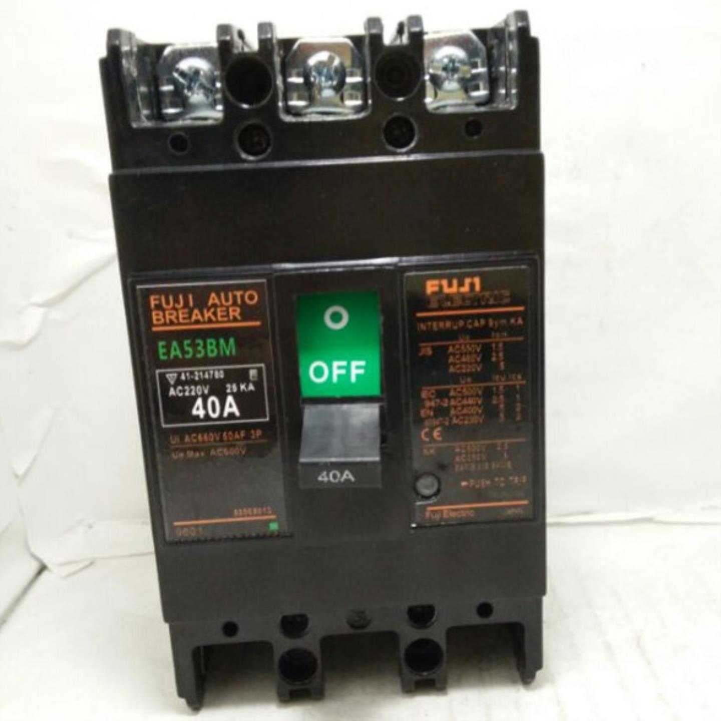 隆兴原装正品富士断路器EA53B EA53BM 3P 50A40A30A20A15A10*