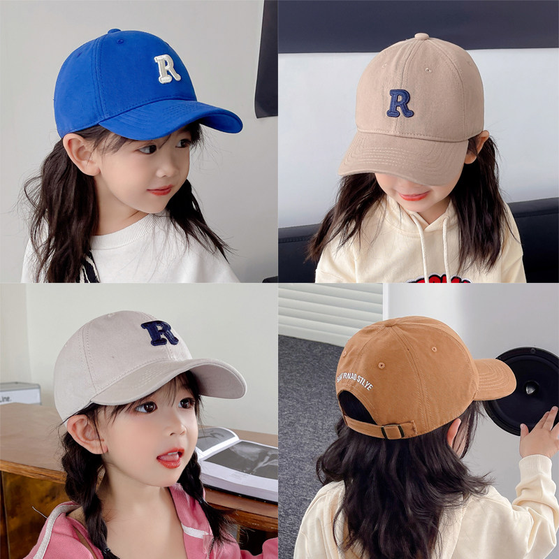 儿童棒球帽男女宝宝5春秋季薄款遮阳防晒潮酷鸭舌帽R字母冬季新款,童装/婴儿装/亲子装,帽子,淘宝优惠券,粉丝福利购,淘宝优惠卷