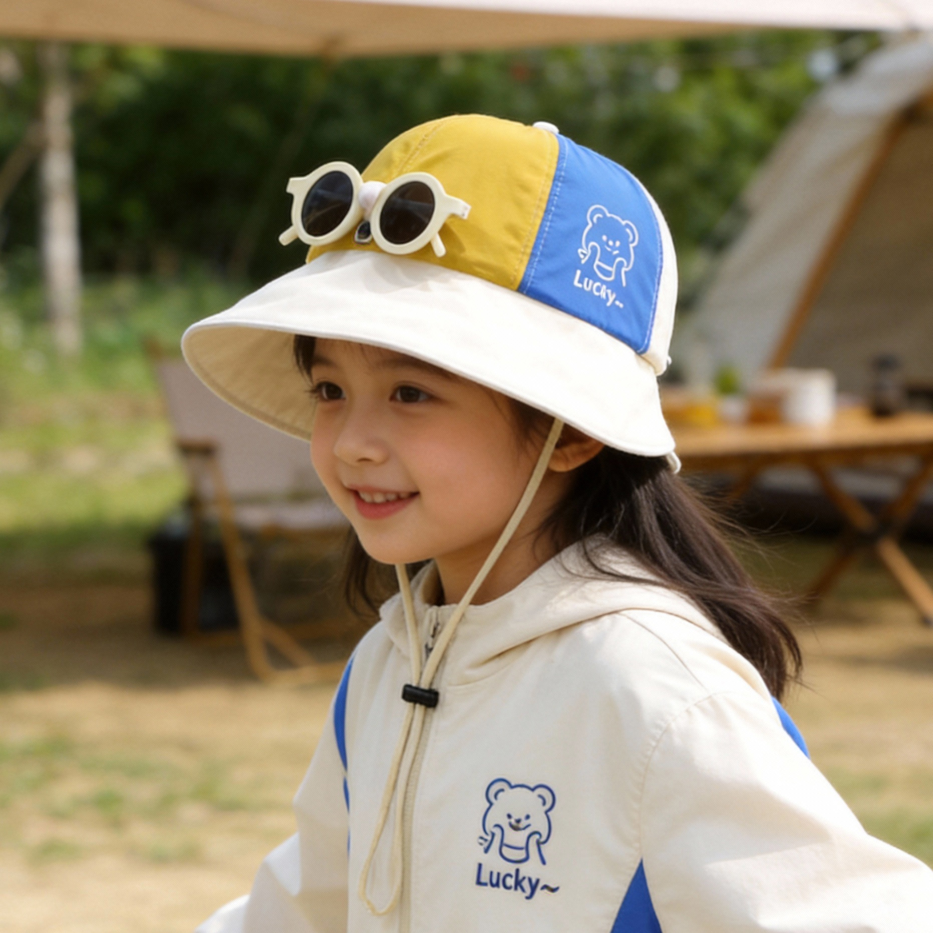 儿童防晒帽女童夏季遮阳女孩2026图片