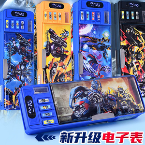 文具盒男孩款2023新款多功能铅笔盒男孩子小学生笔盒男生儿童笔袋简约一年级大容量幼儿园变形金刚超人文具盒