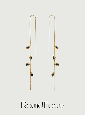 特卖款 RoundFace 23AW x iisense 联名款-午夜星辰耳环