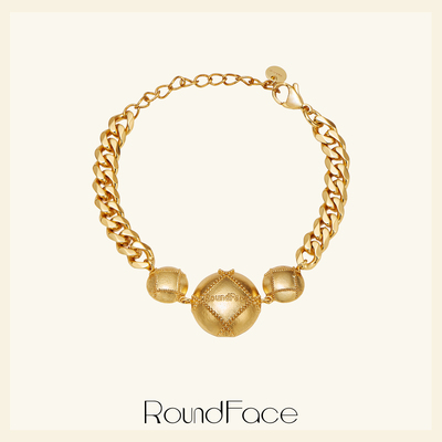 折扣款RoundFace月光系列 原创设计手链女金色首饰小众法式高级感