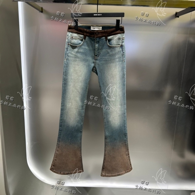 Miss sixty专柜正品10A 2025冬季拼接喇叭牛仔裤6S4JJ0780B原1690