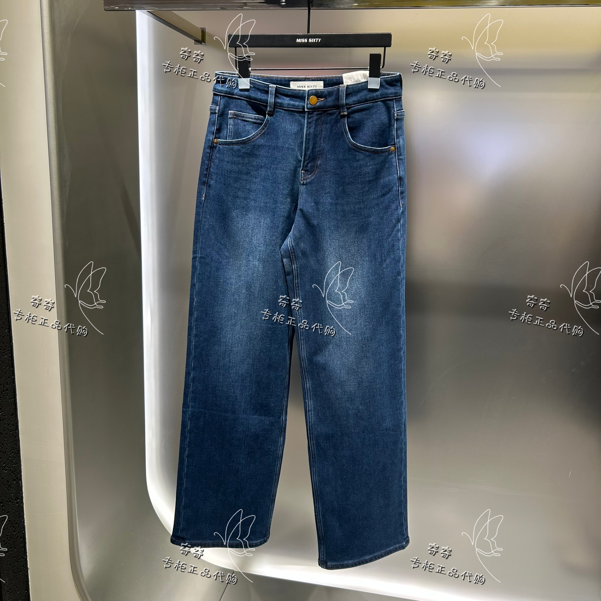 Miss sixty专柜正品11A 2025冬季新款加绒直筒裤6S4JJ2510Y原1990
