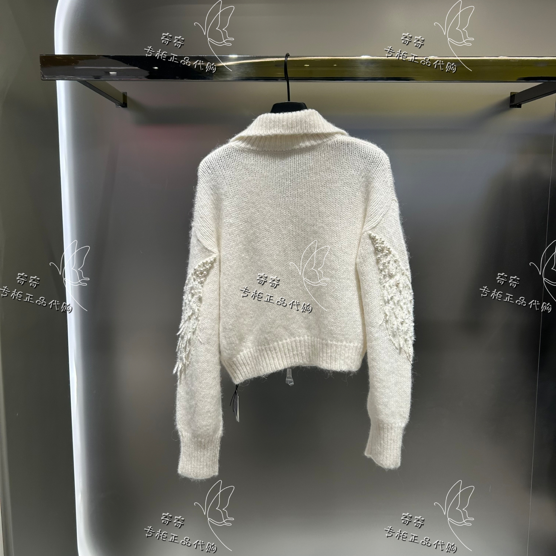 Miss sixty专柜正品10A2025冬季新钉珠针织开衫6S4RJ12800原2990