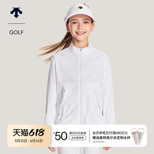 DESCENTE迪桑特儿童GOLF高尔夫女童梭织运动夹克外套凉感防晒