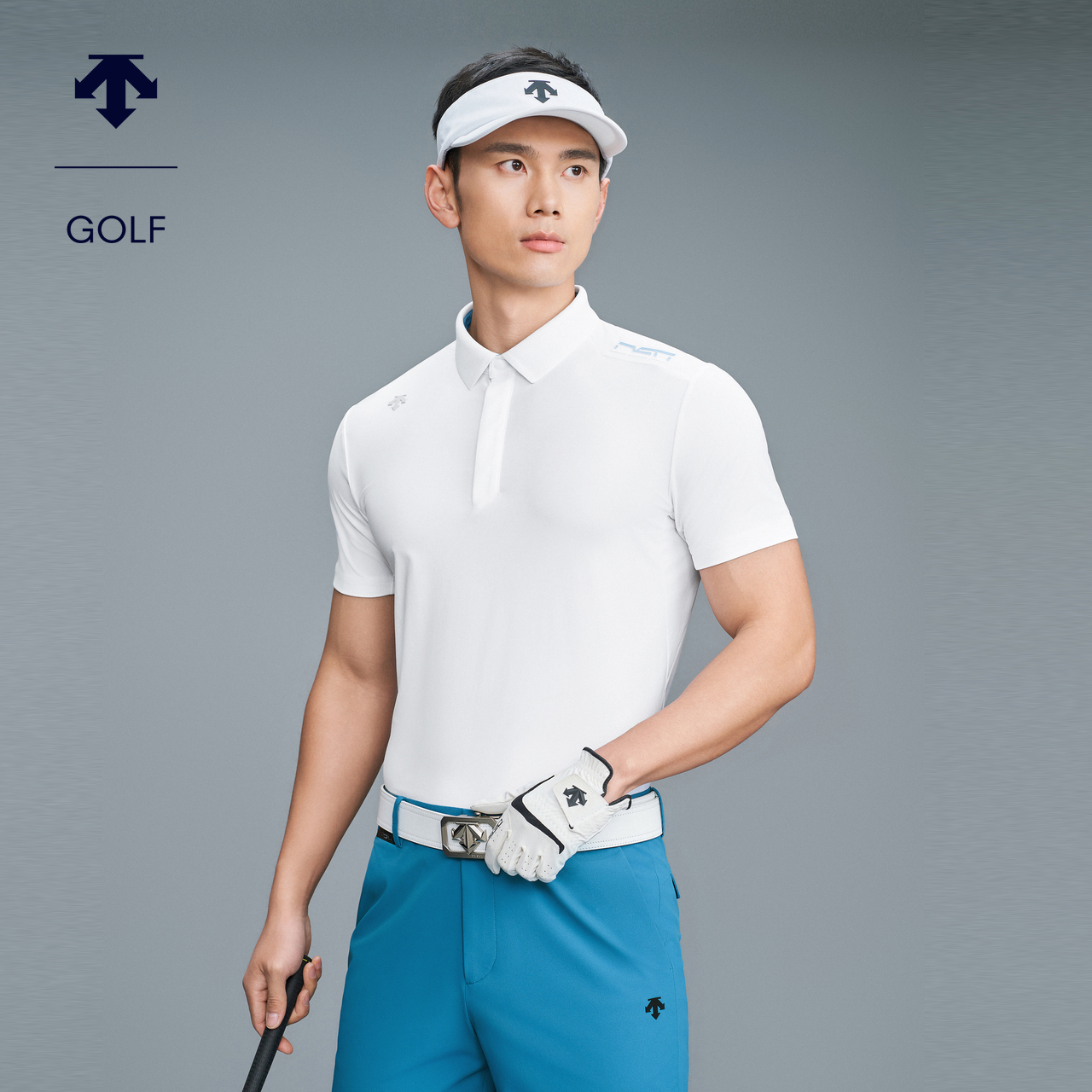 DESCENTEGOLF迪桑特高尔夫男士防晒短袖POLO衫G423MFTS43