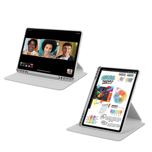 适用三星平板TabS9FE保护套s9+保护壳S11/S10FE/S9FE+皮套X710/X610横竖支撑外套SM-X510/X516旋转亚克力防摔