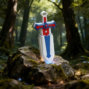 edc推牌弹射磁吸解压宝剑出鞘石中剑指尖手把剑休闲解压手指玩具