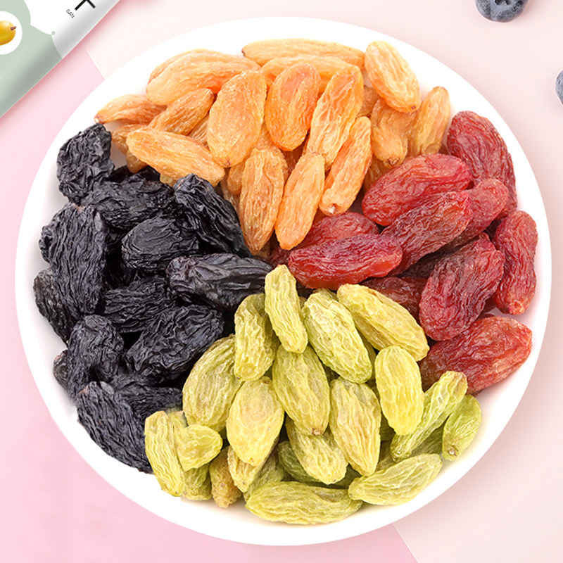 吐鲁番葡萄干新疆优质超大颗粒2021新货奶茶烘焙黑加仑绿红香妃王