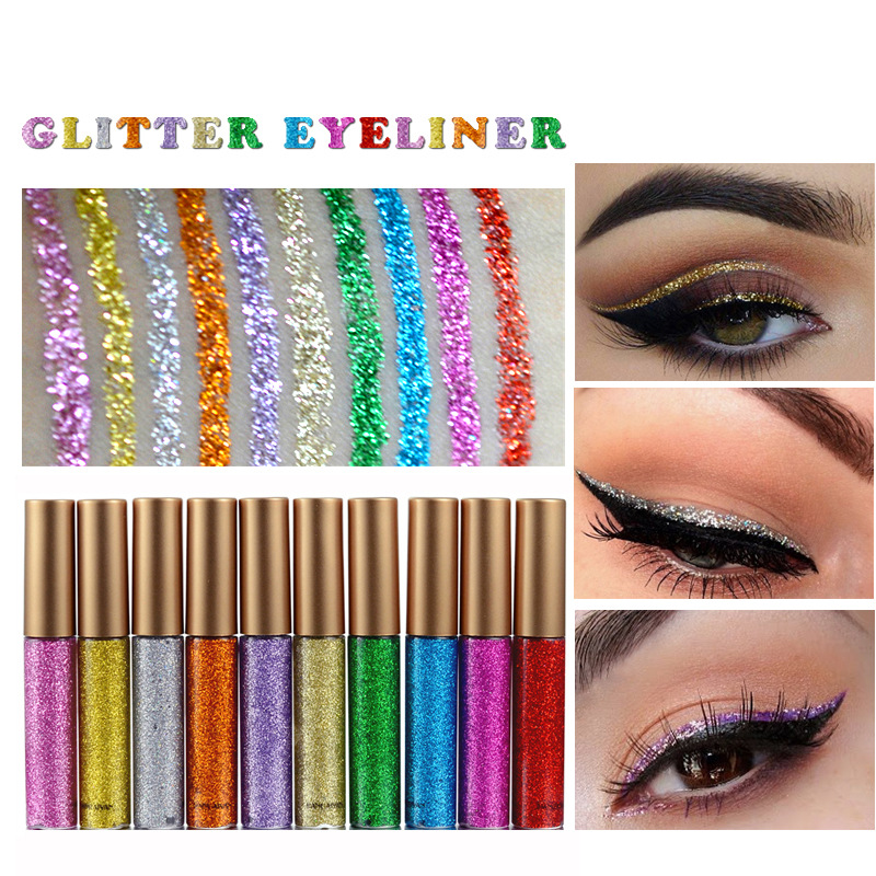 Europe glitter eyeliner liquid burst eye shadow stage makeup