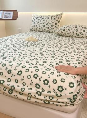 mattress cover bed sheet fitted single bedsheet elastic band