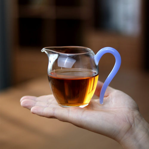 精致迷你小容量170ml公道杯 高透耐热玻璃茶海高颜值一人饮分茶器