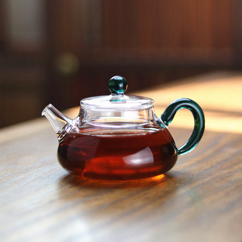精致石瓢泡茶壶200ml玻璃花茶壶
