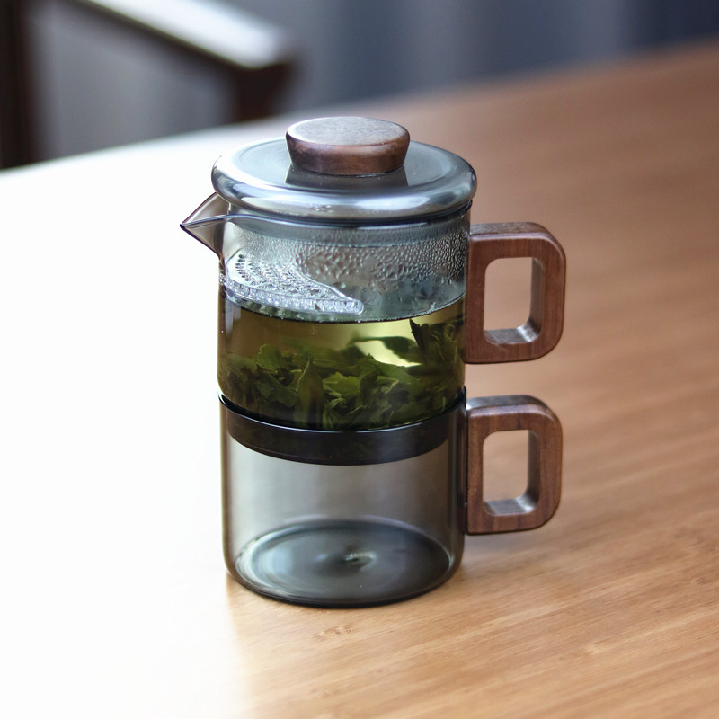 一壶一杯一人饮茶具200ml月牙壶